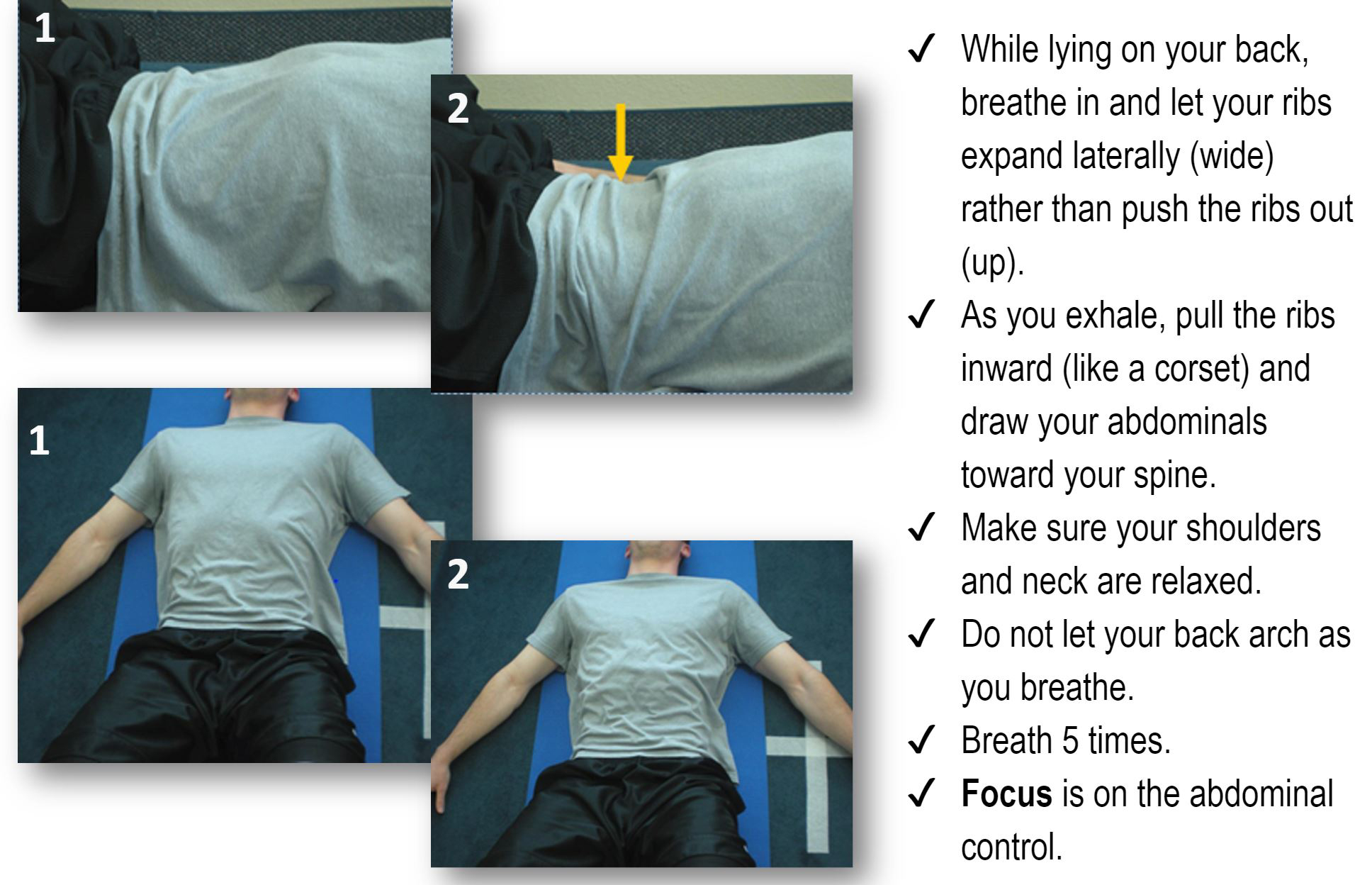 Pilates abdominal breathing | Spine & Sport PT Rancho Santa Margarita Clinic